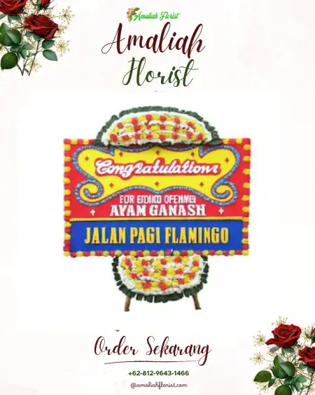 Sewa Papan Bunga Bahu
